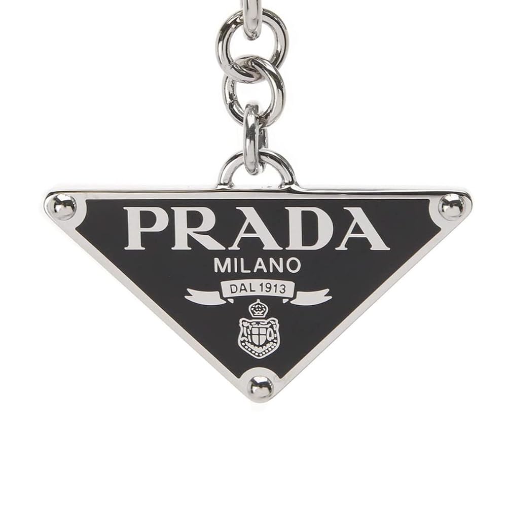 PRADA キーホルダー シルバー ブラック Amazon.co.jp: [プラダ] キーリング キーホルダー メンズ